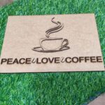 Recuadro 3d de taza de café
