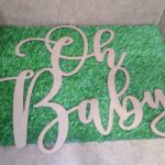 Letrero Oh Baby en madera