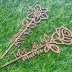 Flor feliz día mamá Set de 6/1