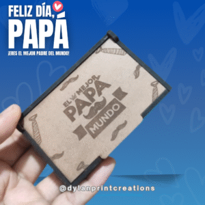 cajita Motivo padre con llavero